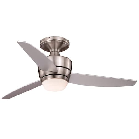 Perfecttwinkle 44 in. Adrian LED Ceiling Fan in Satin Nickel PE3260051